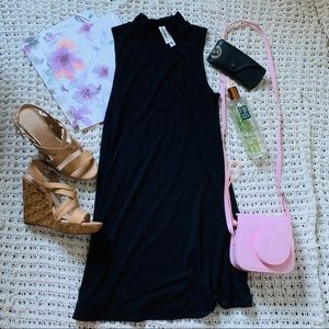 Bethany Mota Black High Neck Dress